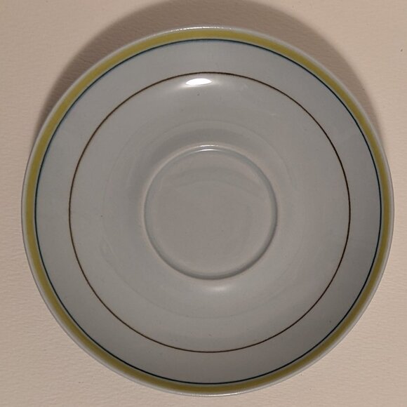 Vintage Handpainted Arabia Finland Windflower Teacup and Saucer with Flaw - Picture 5 of 11